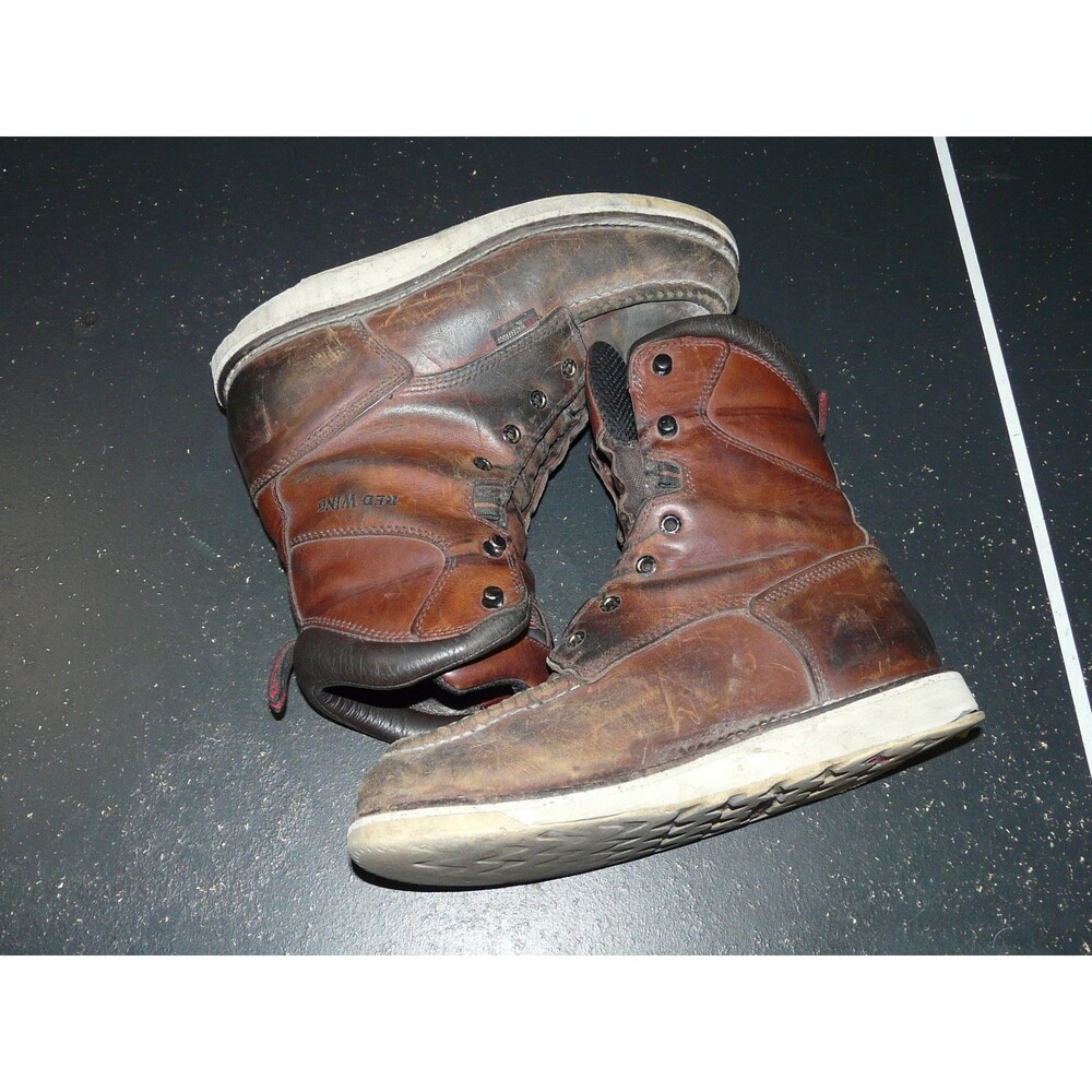 Red Wing Traction Tred Boots Waterproof Men's 7.5 - ASTM F2892-11 EH - THRASHED